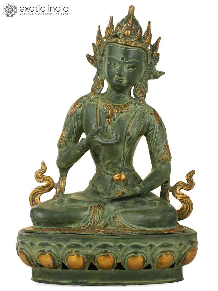 16" Vajrasattva Primordial Buddha Brass Statue Handmade