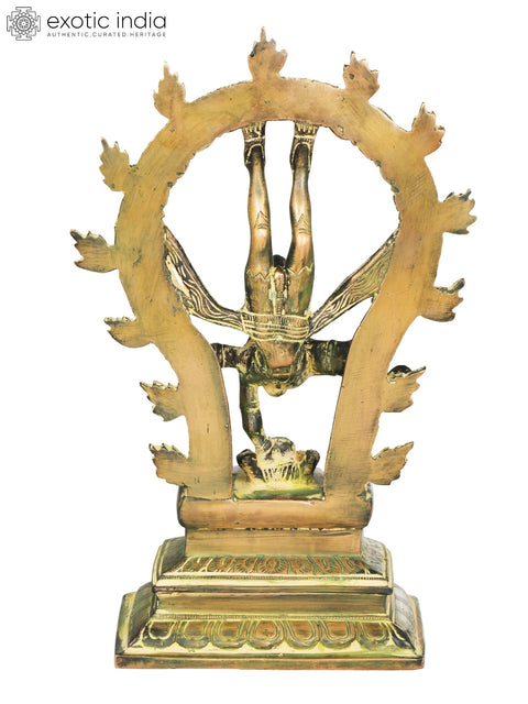 12" Shiva's Gangavatarana (Nataraja) Brass Sculpture | Handmade Idols | Made in India