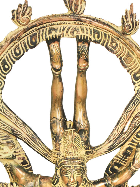 12" Shiva's Gangavatarana (Nataraja) Brass Sculpture | Handmade Idols | Made in India