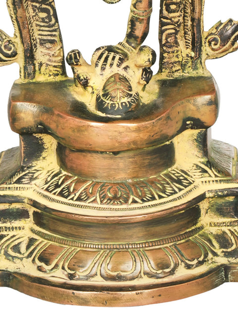 12" Shiva's Gangavatarana (Nataraja) Brass Sculpture | Handmade Idols | Made in India