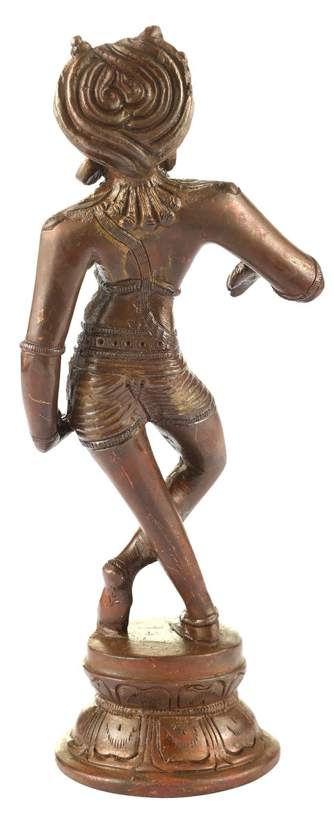 8" Vrishavahana Shiva In Brass | Handmade | Made In India