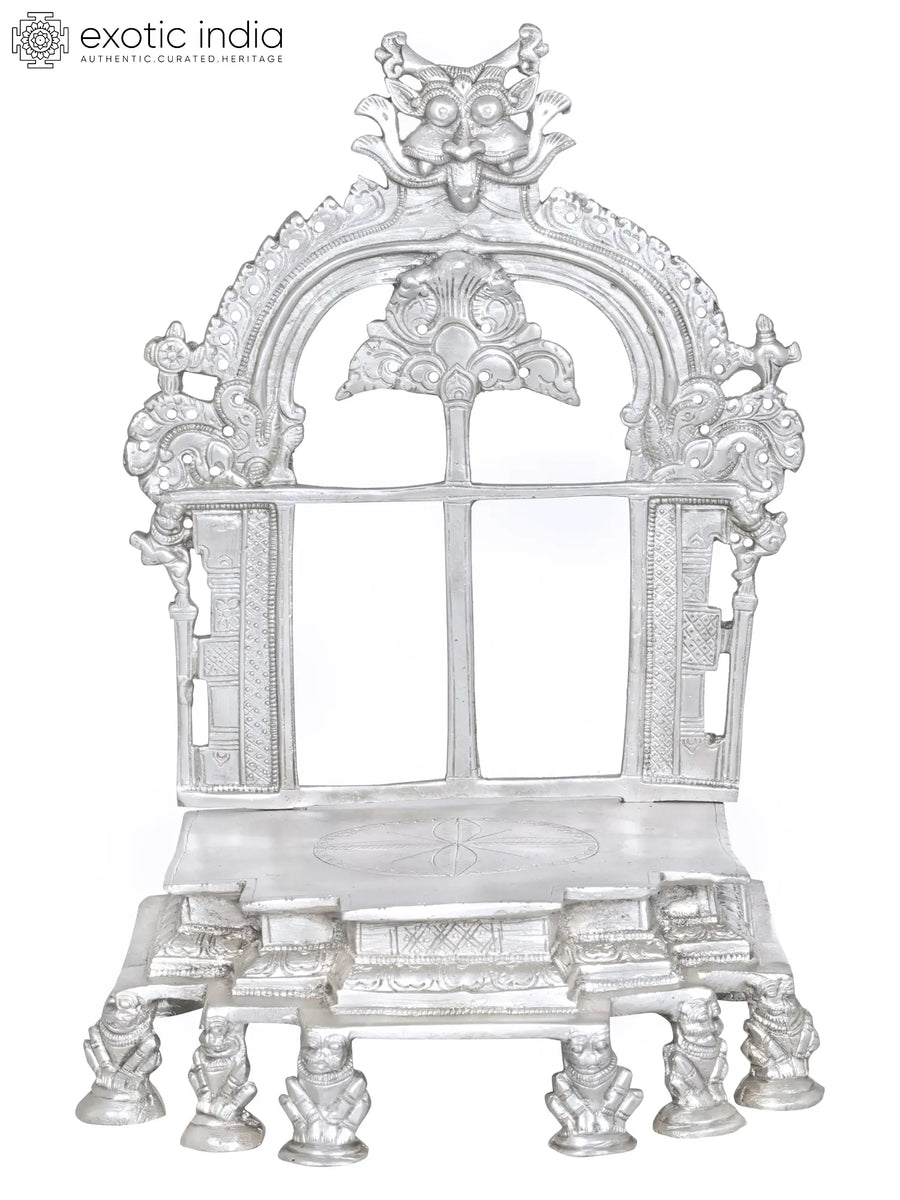 12" Brass Airy Throne Handmade Statue for Home Decor