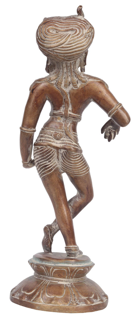 11" Katyavalambitamurti Shiva In Brass | Handmade | Made In India
