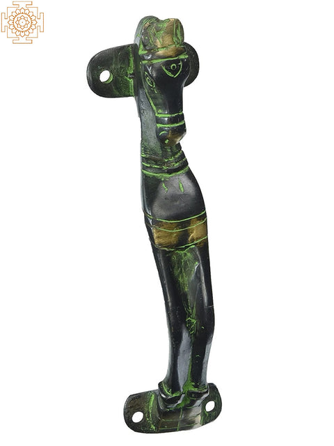 7" Brass Horse Shape Door-Handle