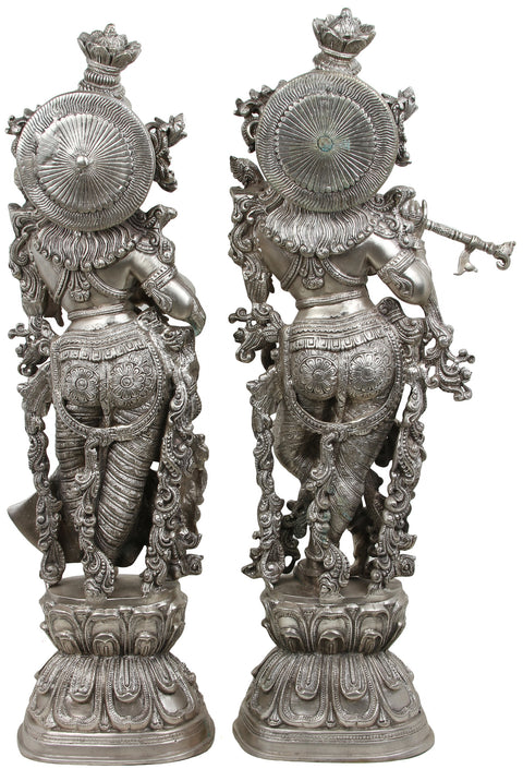 29" Mirthful Radha-Krishna in Brass | Handmade | Made In India