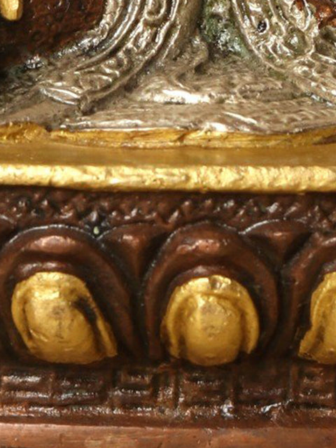 8" Brass Resplendent Buddha Statue in Bhumisparsha Mudra | Handmade | Made in India
