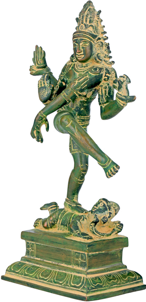 9" Dancing Shiva In Brass | Handmade | Made In India