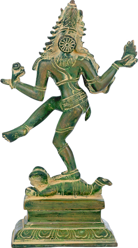 9" Dancing Shiva In Brass | Handmade | Made In India
