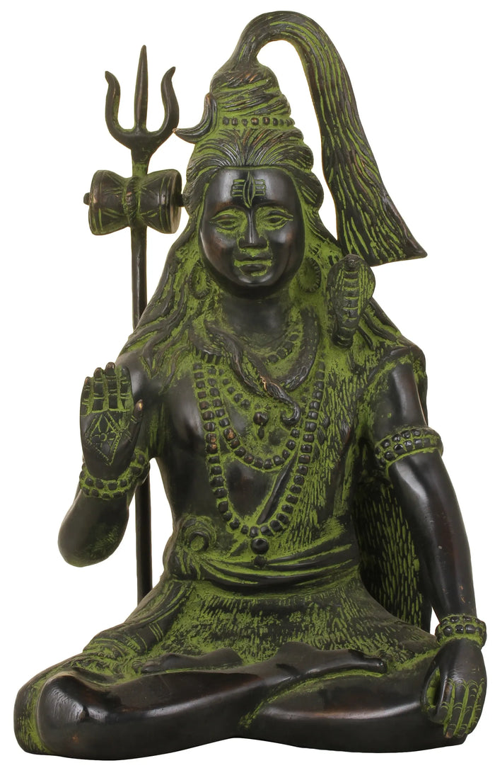 12" Bhagawan Shiva Brass Statue Handmade