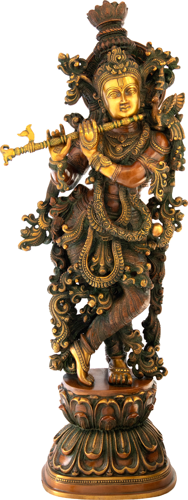 29" Murlidhar Gopal Brass Statue Handmade