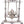16" Lord Ganesha on a Swing (In Silver Colour) In Brass | Handmade | Made In India