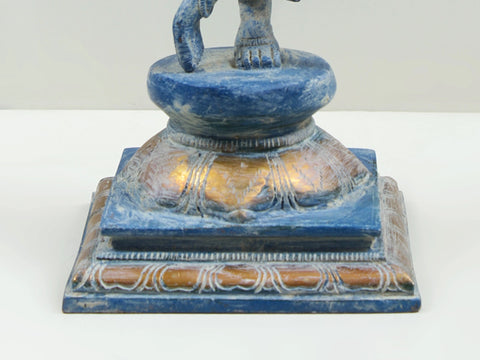 12" Lord Krishna Brass Statue | Handmade God Idol for Temple