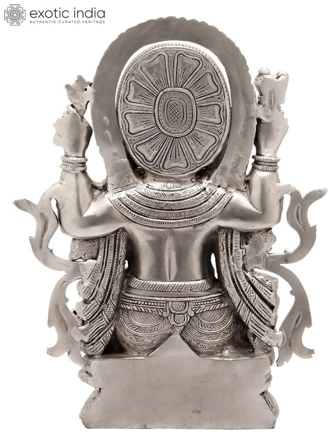12" Lord Ganesha Brass Sculpture | Handmade | Made in India