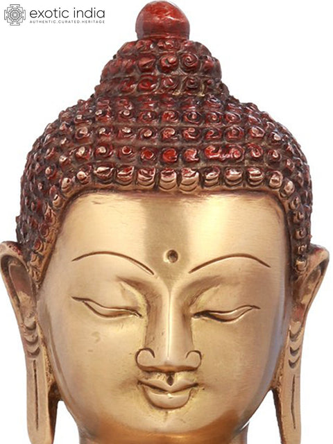 10" Blessing Buddha In Brass | Handmade | Made In India