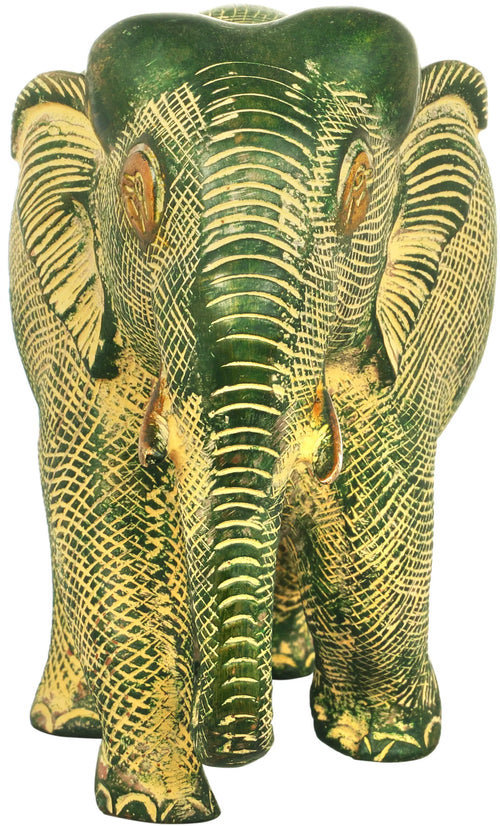 Handmade Brass Elephant Statue for Home Decor