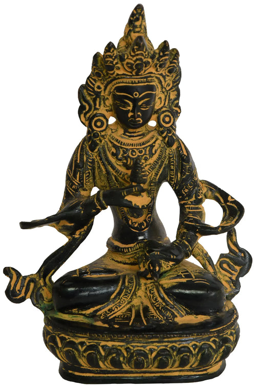 5" Vajrasattva Handmade Brass Statue for Meditation and Pooja