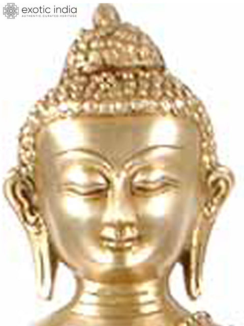 13" The Dazzling Medicine Buddha Heals You In Brass | Handmade | Made In India