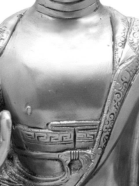 14" Lord Buddha Interpreting His Dharma | Handmade Brass Sculpture