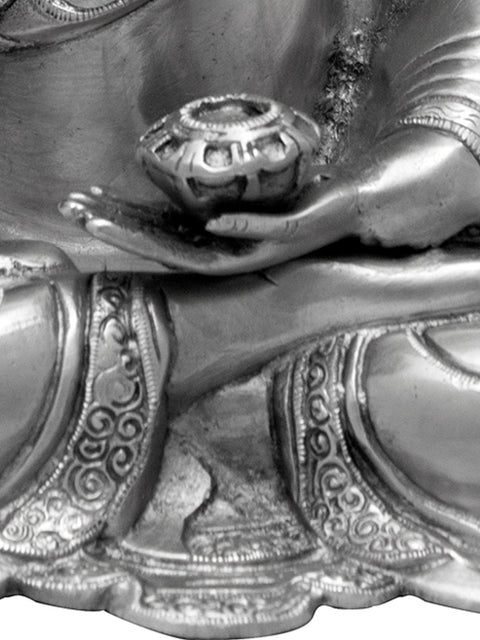 14" Lord Buddha Interpreting His Dharma | Handmade Brass Sculpture