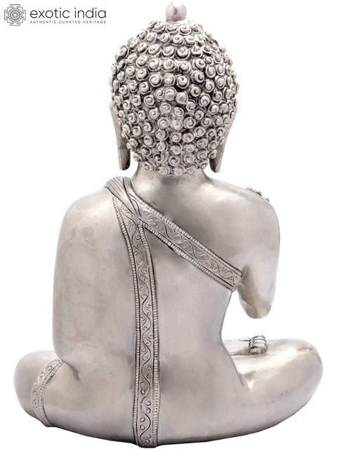 12" Preaching Buddha (Tibetan Buddhist Deity) In Brass | Handmade | Made In India