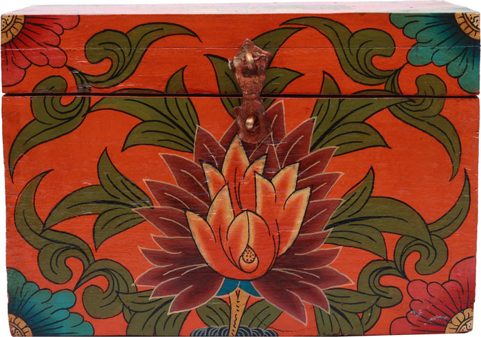 Tibetan Buddhist Double Dorje Ritual Box from Nepal