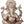 16" Chaturbhuja Seated Ganesha Granting Abhaya In Brass | Handmade | Made In India