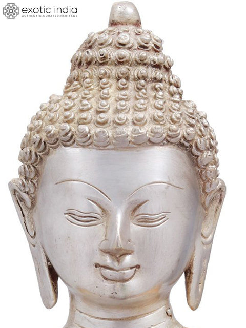 13" Gautam Buddha in Vitark Mudra In Brass | Handmade | Made In India