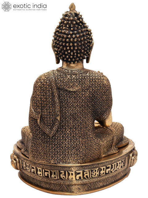 22" Preaching Buddha (Tibetan Buddhist Deity) In Brass | Handmade | Made In India