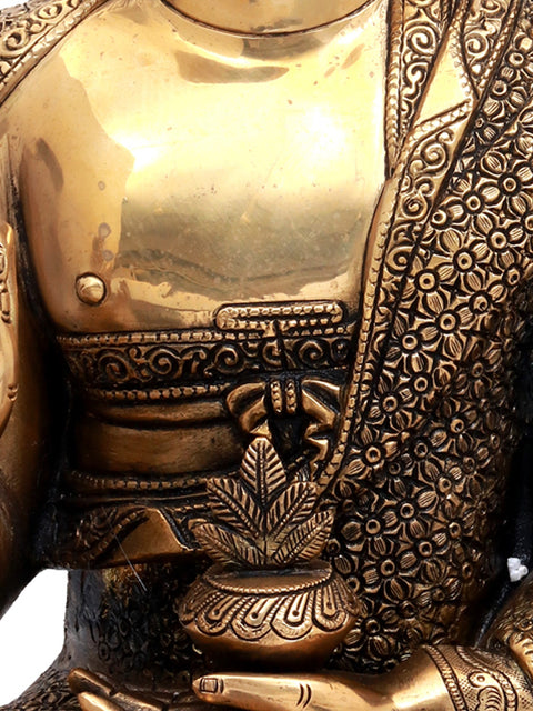 22" Preaching Buddha (Tibetan Buddhist Deity) In Brass | Handmade | Made In India