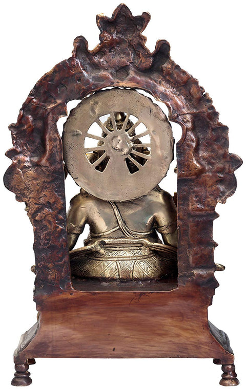 19" Hindu God Ganesha Brass Statue In Brass | Handmade | Made In India