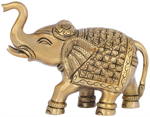 Elephant with Upraised Trunk (Auspicious According to Vastu)