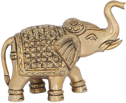 Elephant with Upraised Trunk (Auspicious According to Vastu)
