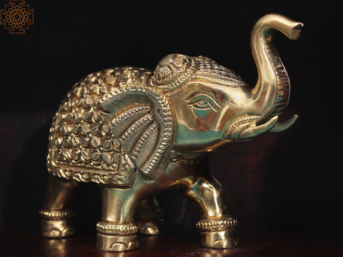 Elephant with Upraised Trunk (Auspicious According to Vastu)