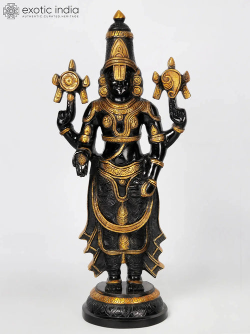 24" Brass Lord Venkateshvara Handmade Statue
