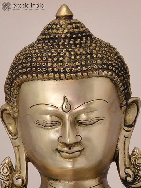 20" Brass Gautam Buddha Preaching His Dharma | Handmade