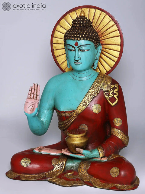 Brass Gautama Buddha In Abhaya Mudra