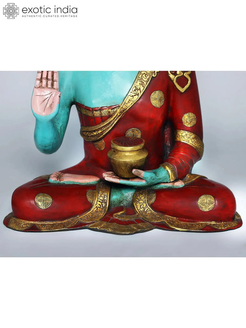 Brass Gautama Buddha In Abhaya Mudra