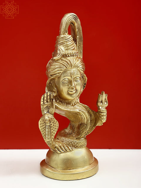 10" Brass Decorative Blessing Shiva