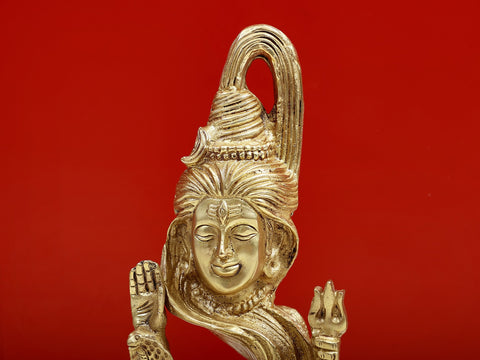 10" Brass Decorative Blessing Shiva