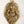 6" Small Brass Lord Ganesha on Leaf Wall Hanging