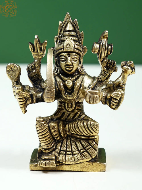 3" Small Brass Mariamman Statue for Pooja