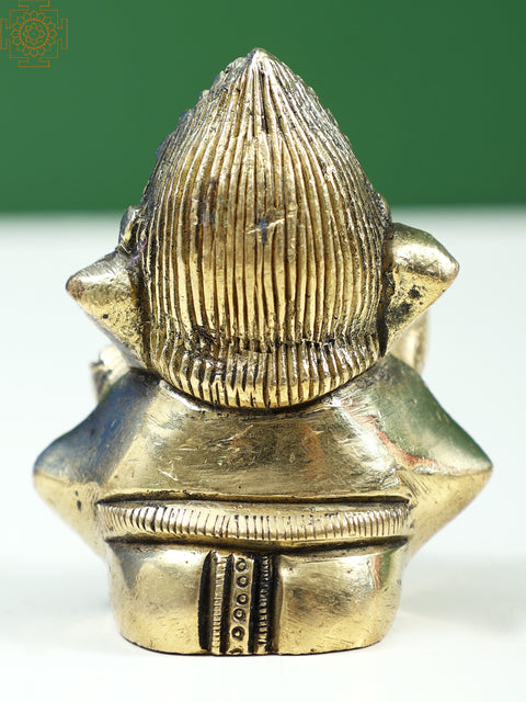 2" Small Lord Ganesha Brass Idol