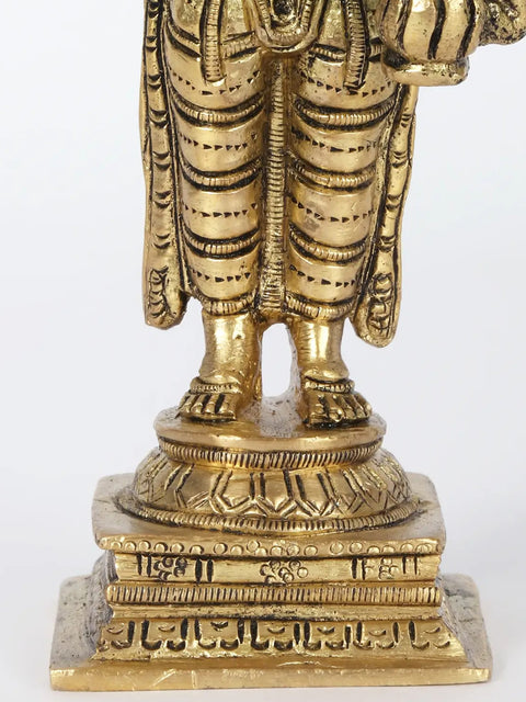 6" Trideva Brass Idols - Brahma, Vishnu, Shiva