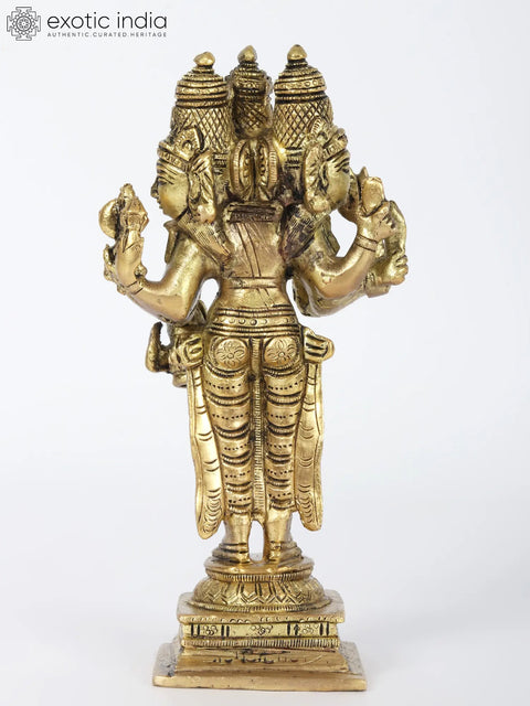 6" Trideva Brass Idols - Brahma, Vishnu, Shiva