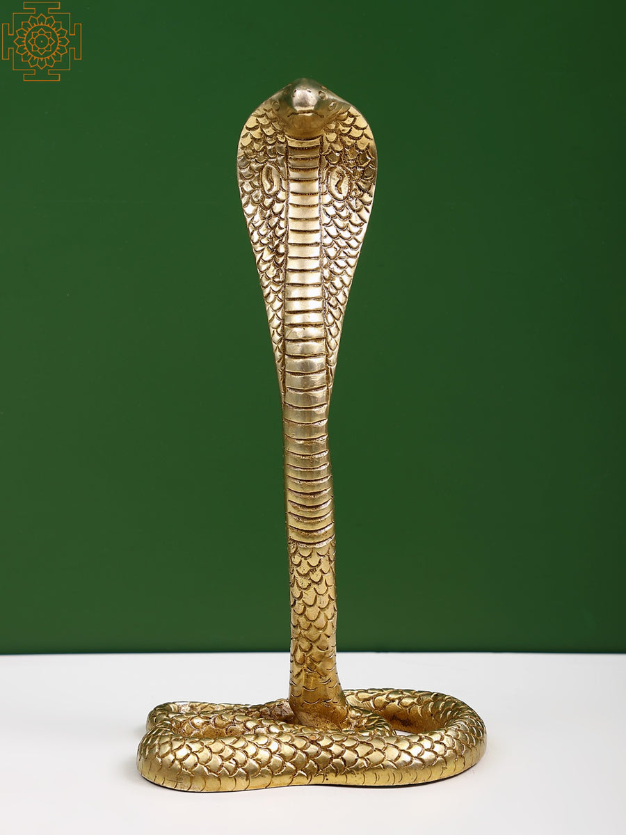 10" Brass Kundalini Statue for Meditation Home Decor