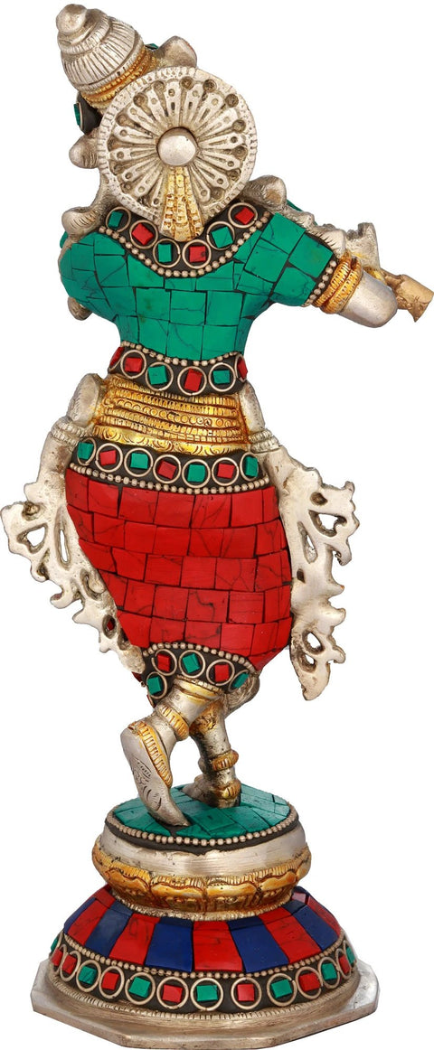 9" Shri Krishna In Brass | Handmade | Made In India