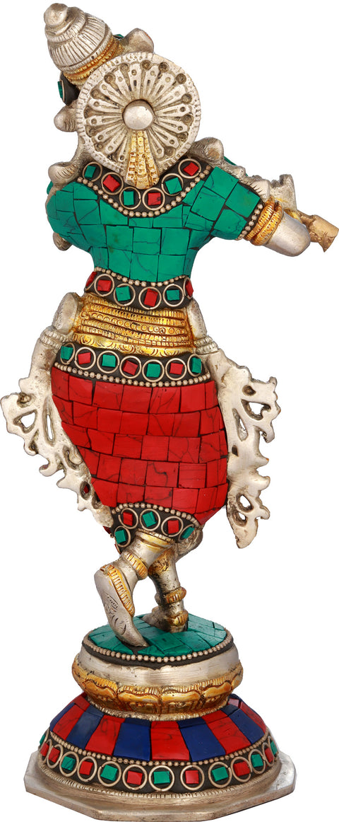 9" Shri Krishna In Brass | Handmade | Made In India