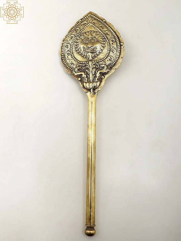 17" Brass Lord Karttikeya (Murugan) Vel