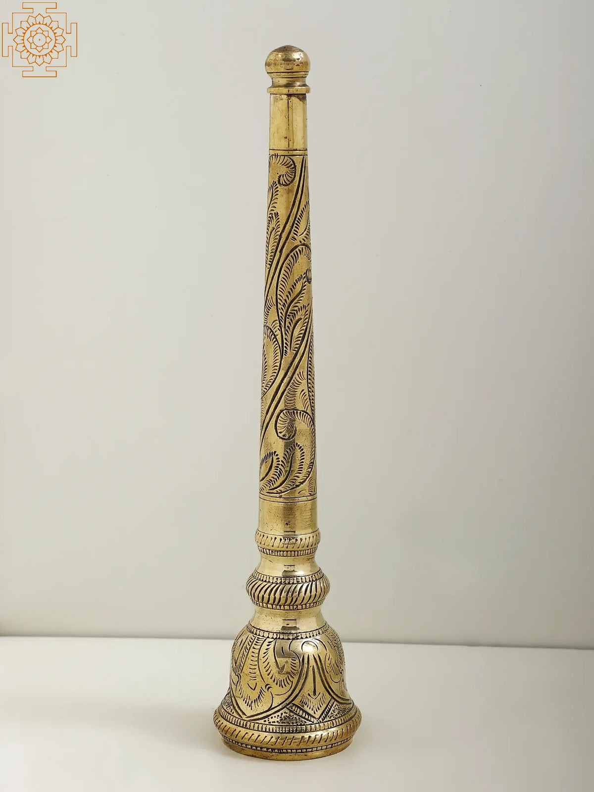 11" Brass Ven Samaram Puja Chawar