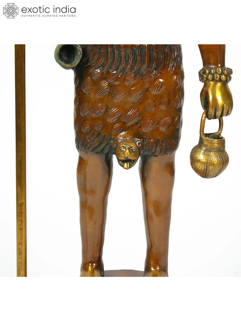 40" Large Brass Standing Lord Mahadeva Shiva